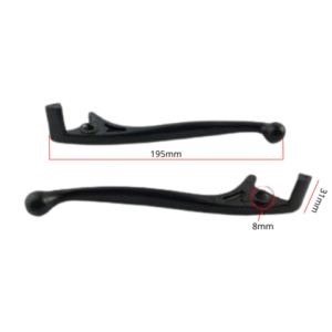 Palanca de freno negra 195mm